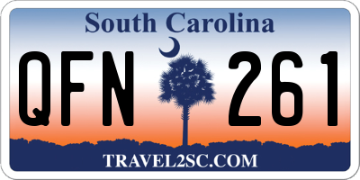 SC license plate QFN261