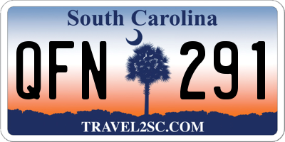 SC license plate QFN291
