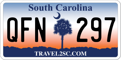 SC license plate QFN297