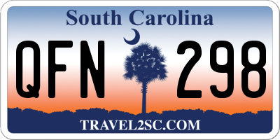 SC license plate QFN298