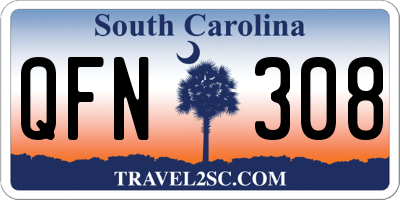 SC license plate QFN308