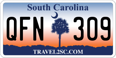 SC license plate QFN309