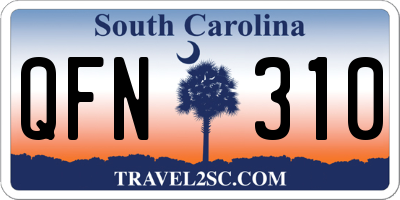 SC license plate QFN310