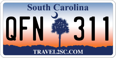 SC license plate QFN311