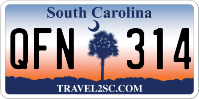SC license plate QFN314