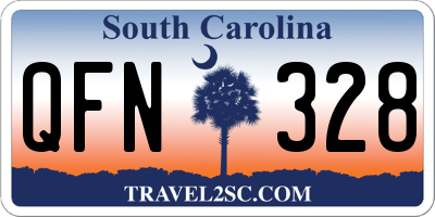 SC license plate QFN328