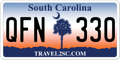 SC license plate QFN330