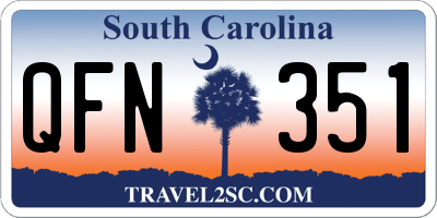SC license plate QFN351