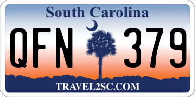 SC license plate QFN379
