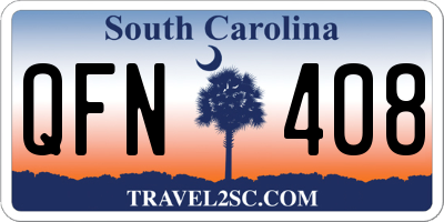SC license plate QFN408