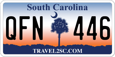 SC license plate QFN446