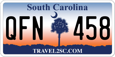 SC license plate QFN458