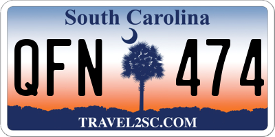 SC license plate QFN474