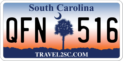 SC license plate QFN516