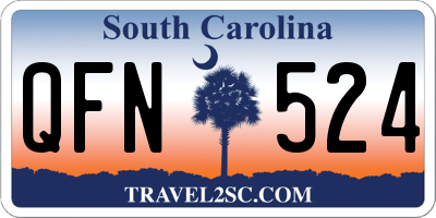 SC license plate QFN524