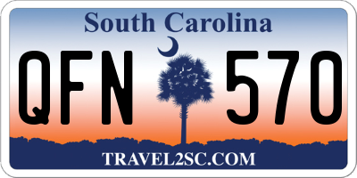 SC license plate QFN570