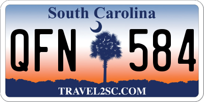 SC license plate QFN584