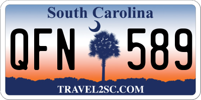 SC license plate QFN589