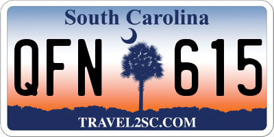SC license plate QFN615