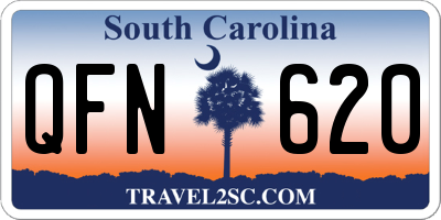 SC license plate QFN620