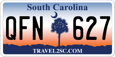 SC license plate QFN627