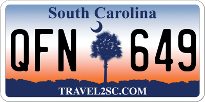 SC license plate QFN649