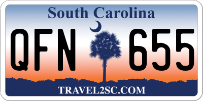 SC license plate QFN655