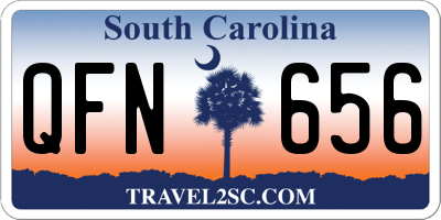 SC license plate QFN656