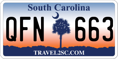 SC license plate QFN663
