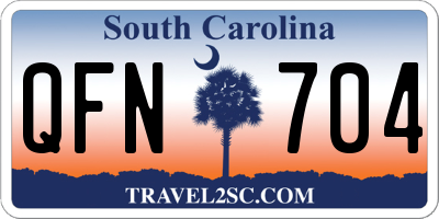 SC license plate QFN704