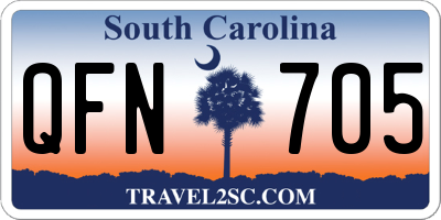 SC license plate QFN705