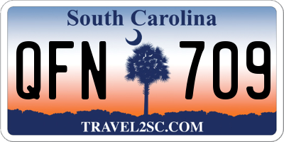 SC license plate QFN709