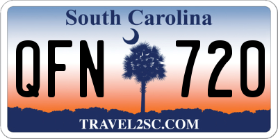 SC license plate QFN720