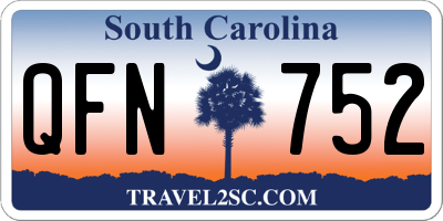 SC license plate QFN752
