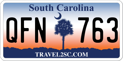 SC license plate QFN763
