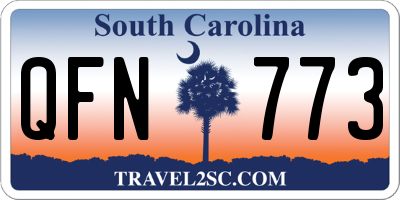 SC license plate QFN773
