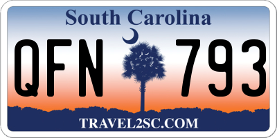 SC license plate QFN793