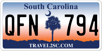 SC license plate QFN794