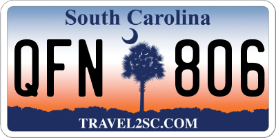 SC license plate QFN806