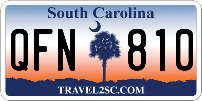 SC license plate QFN810