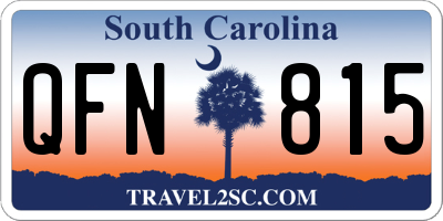 SC license plate QFN815