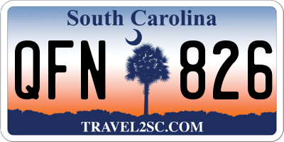 SC license plate QFN826