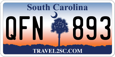 SC license plate QFN893