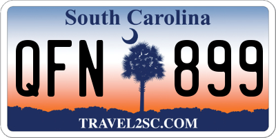 SC license plate QFN899