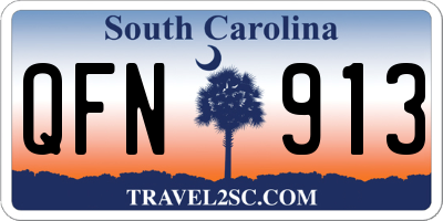 SC license plate QFN913
