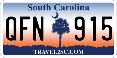 SC license plate QFN915