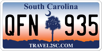 SC license plate QFN935