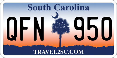 SC license plate QFN950