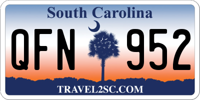SC license plate QFN952