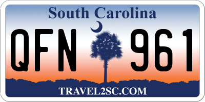 SC license plate QFN961